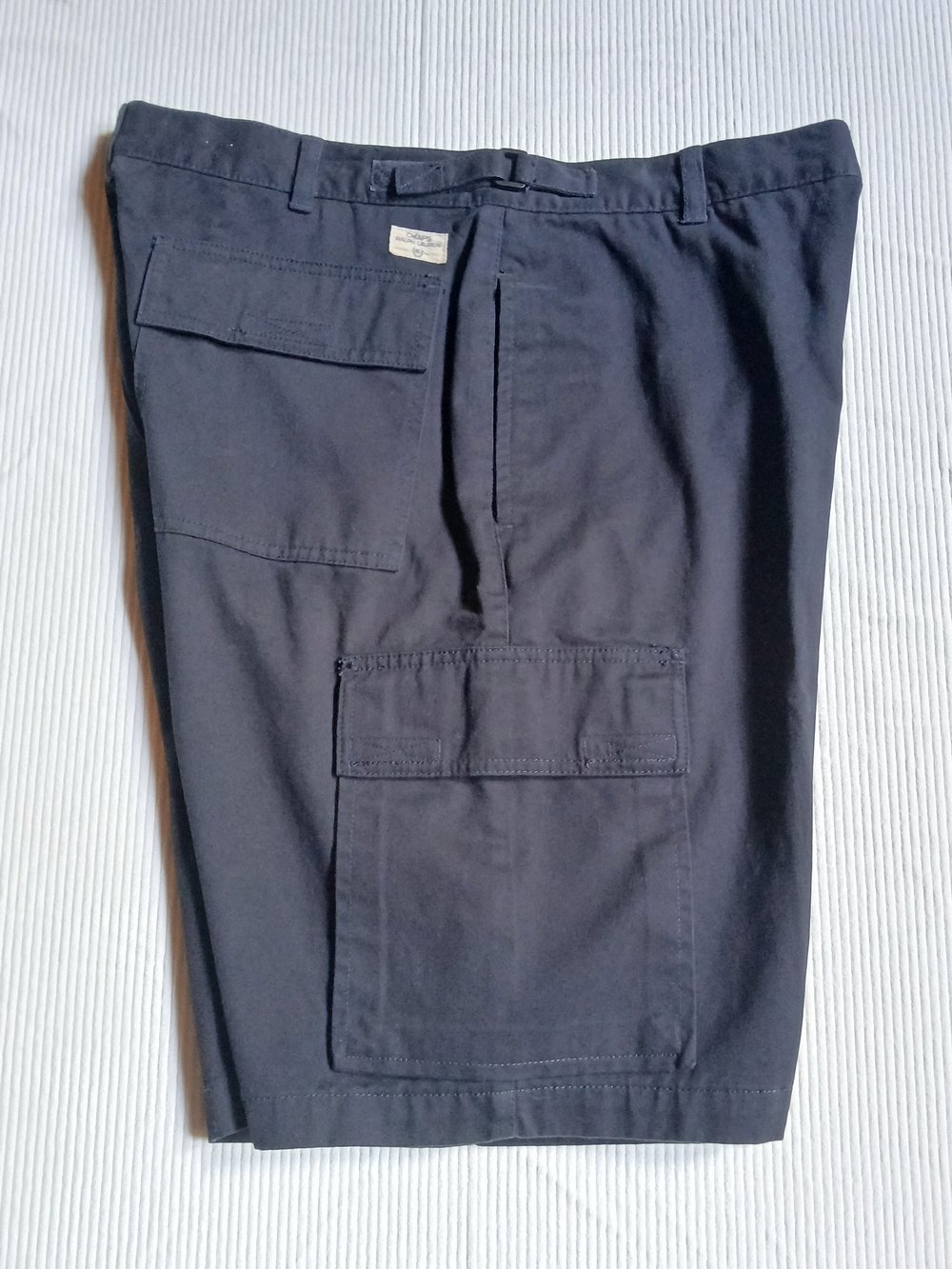 Chaps Ralph Lauren Chaps Shorts Mens 36 Black Cargo Cotton Outdoor Hiking